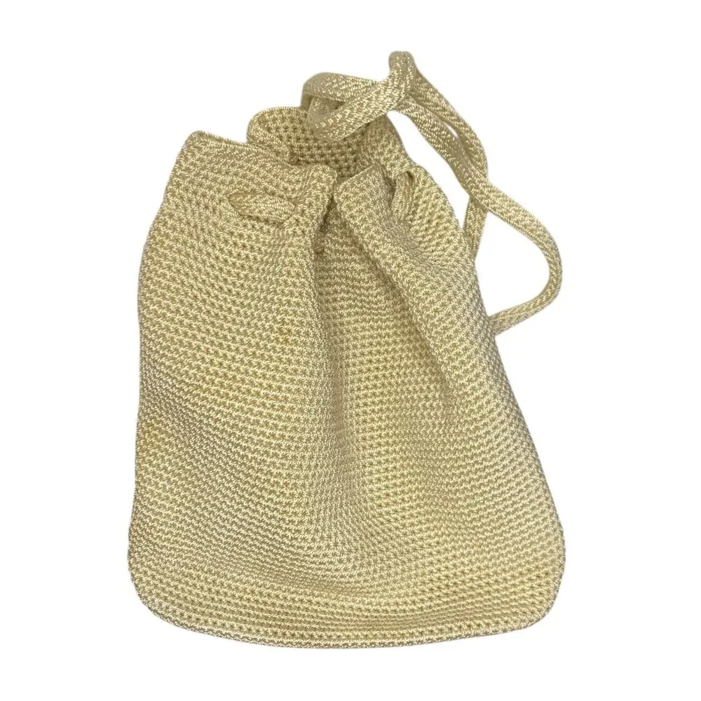 The Sak Creamy White Crochet Knitted Backpack